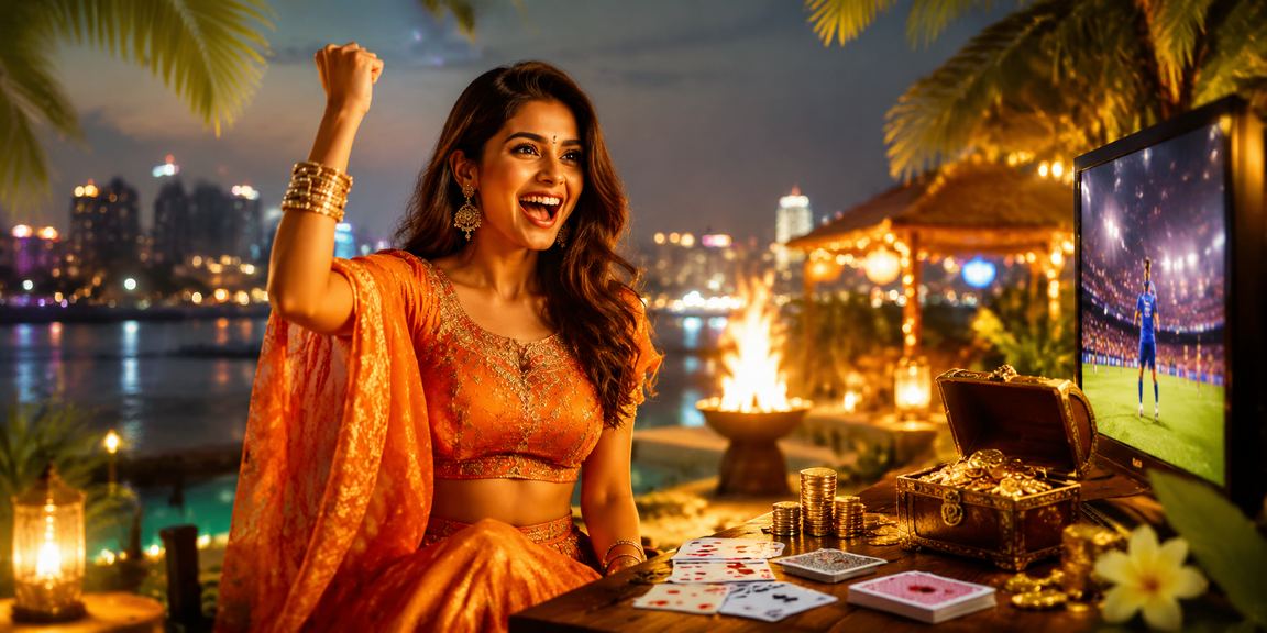 Teen Patti game night at Ahmedabad riverfront