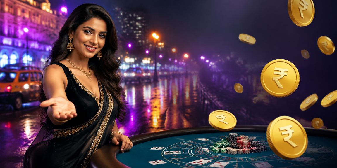 Casino style baccarat with rupee chips in Mumbai